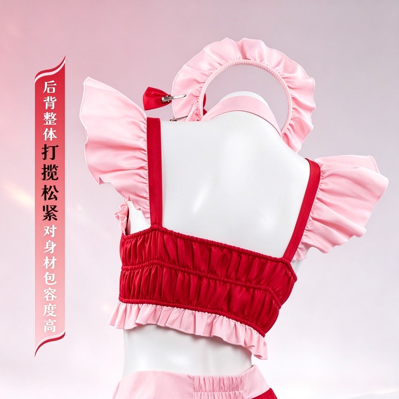 Kitagawa Marin Pink Maid Cospl - Kitagawa Anime Cosplay ulasan dan harga