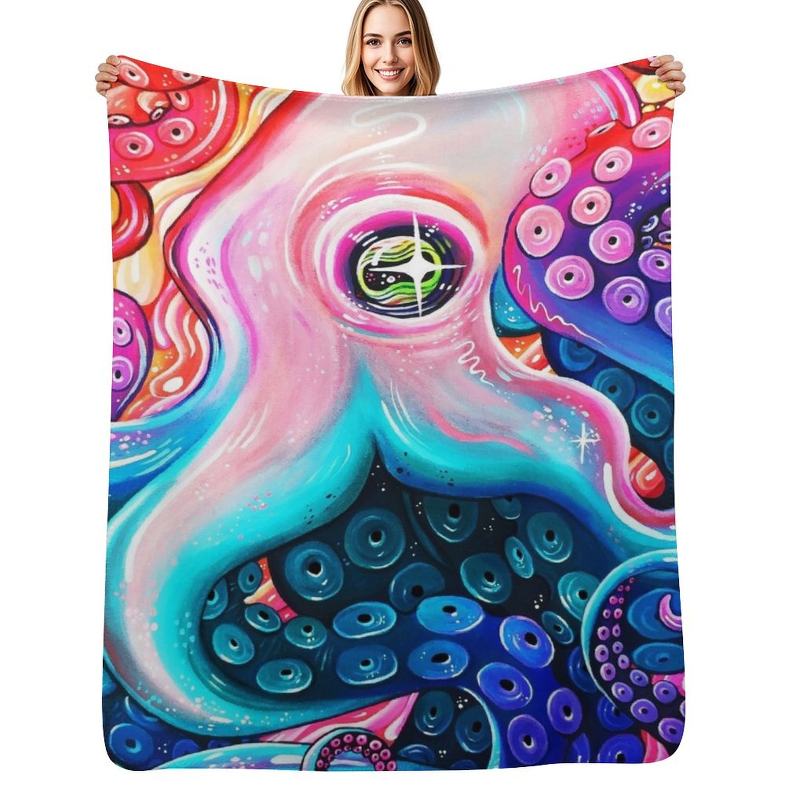 GlitterOctopus Throw Blanket v - Anime Cosplay Idea ulasan dan harga